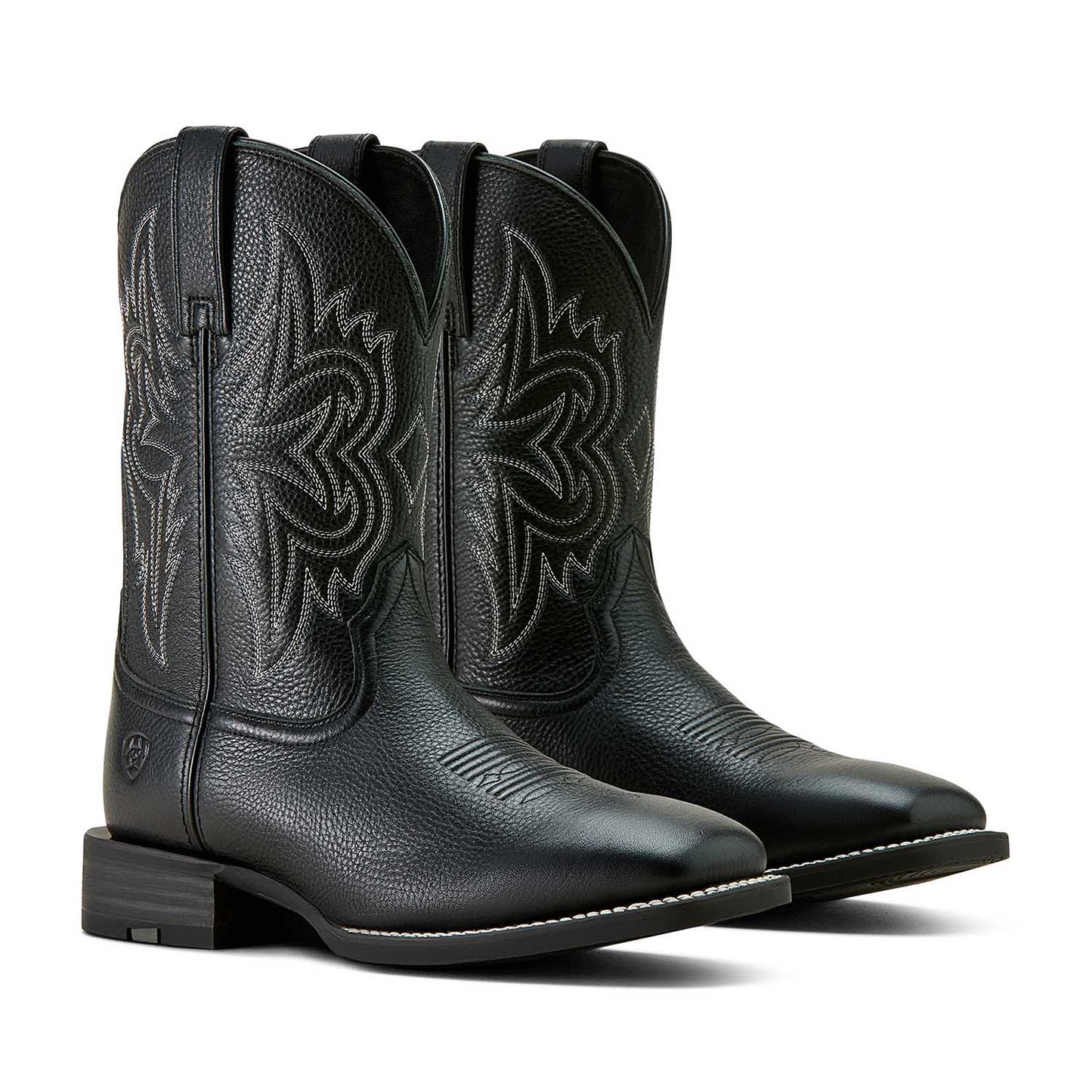 Bota vaquera de trabajo Ariat Western Big Rig con punta cuadrada ancha para hombre – Bota de trabajo cómoda y duradera de cuero