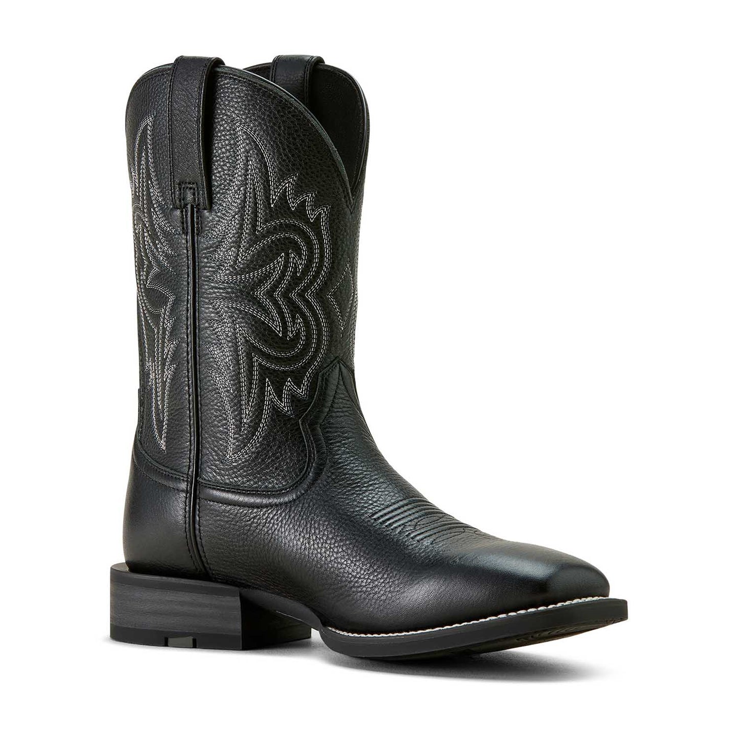 Bota vaquera de trabajo Ariat Western Big Rig con punta cuadrada ancha para hombre – Bota de trabajo cómoda y duradera de cuero
