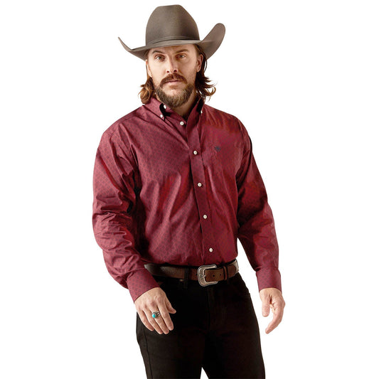 Camisa Ariat Issac de manga larga sin arrugas para hombre