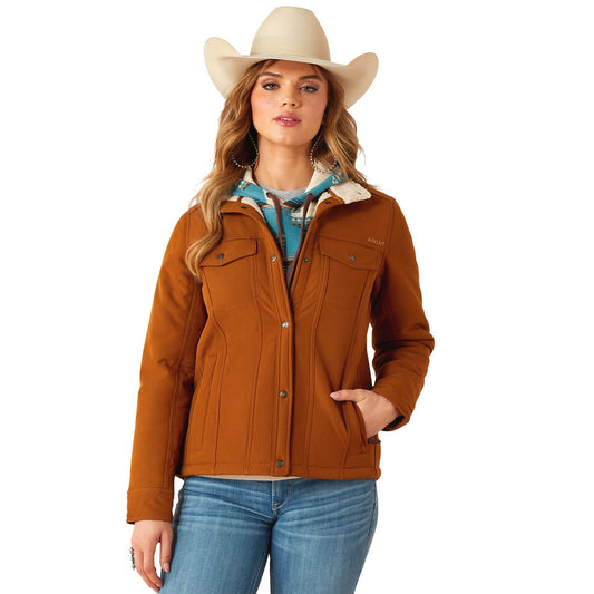 Chaqueta Softshell Ariat Berber Back para mujer – Capa abrigadora estilo camionero con forro de sherpa