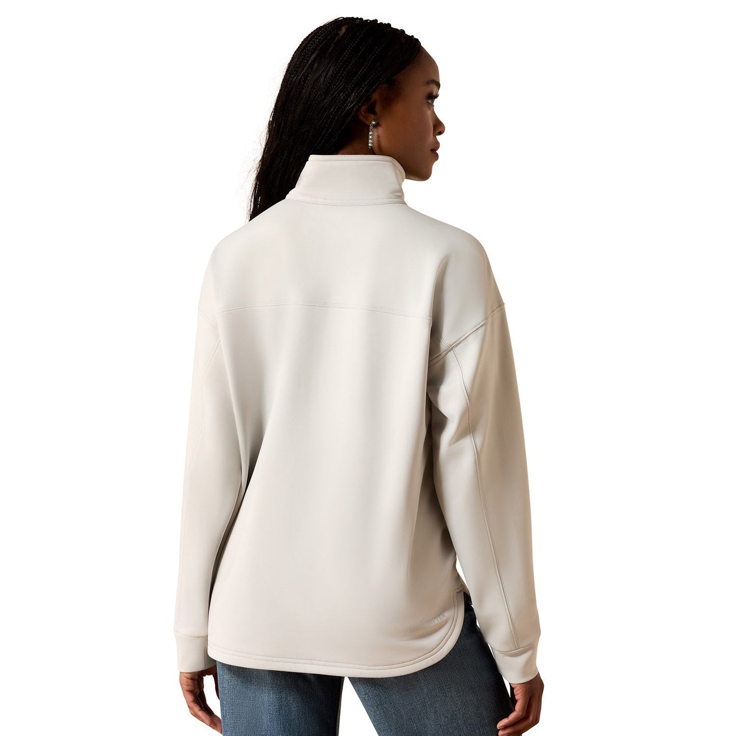 Sudadera de felpa con media cremallera y logo Breeze para mujer Ariat