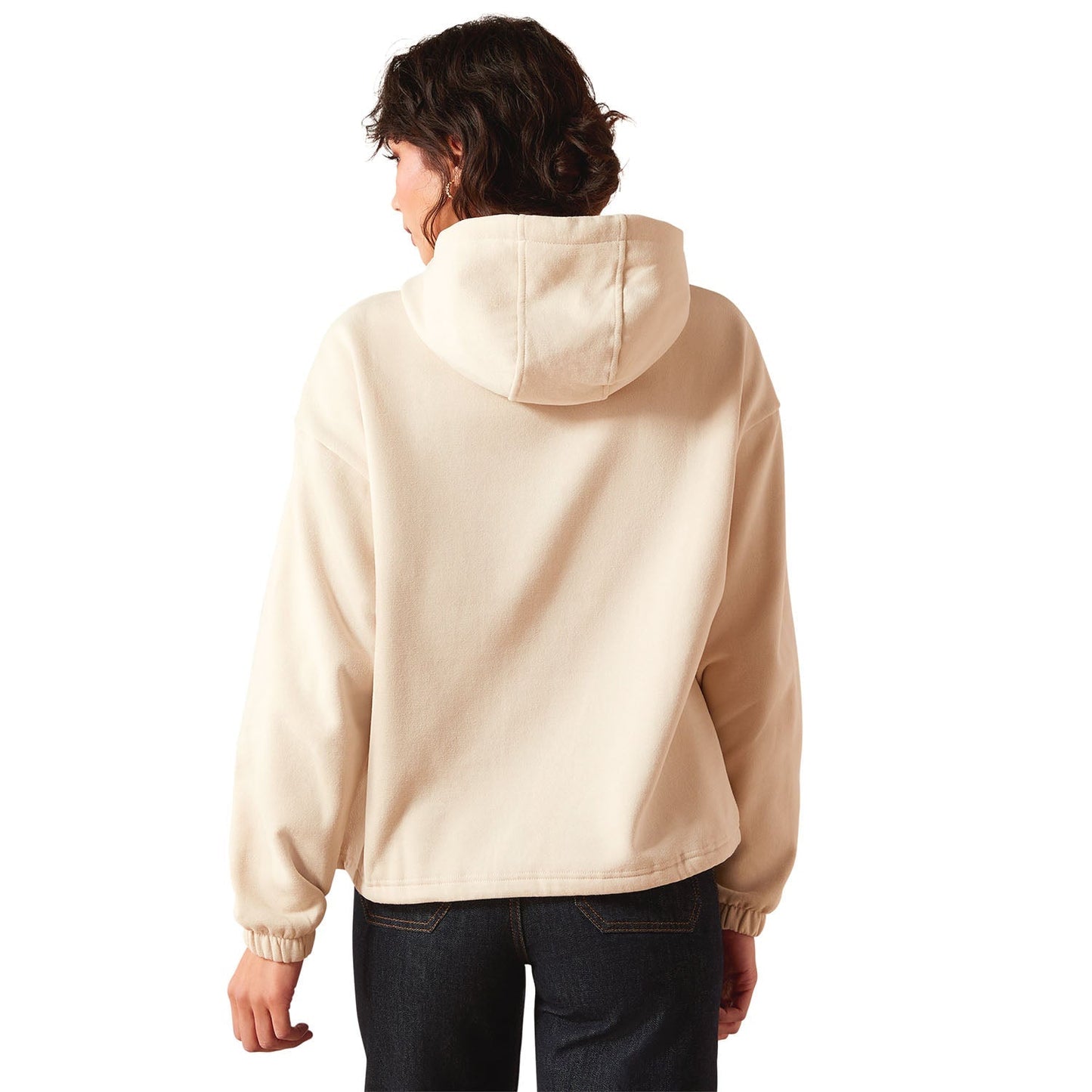 Sudadera Ariat Essential Sendero con gráfico extragrande "Yeehaw" para mujer – Prenda informal estilo tejano
