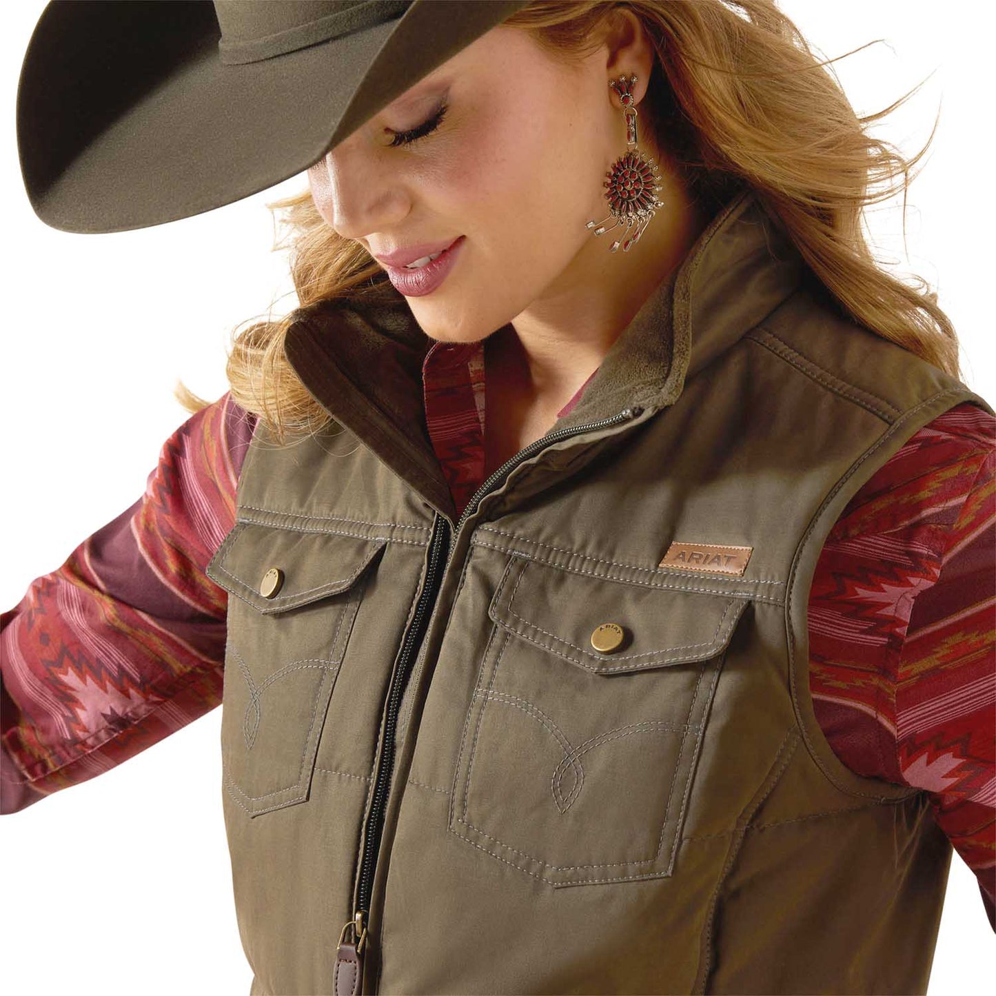 Chaleco acolchado Grizzly de Ariat para mujer – Chaleco exterior aislado y ligero