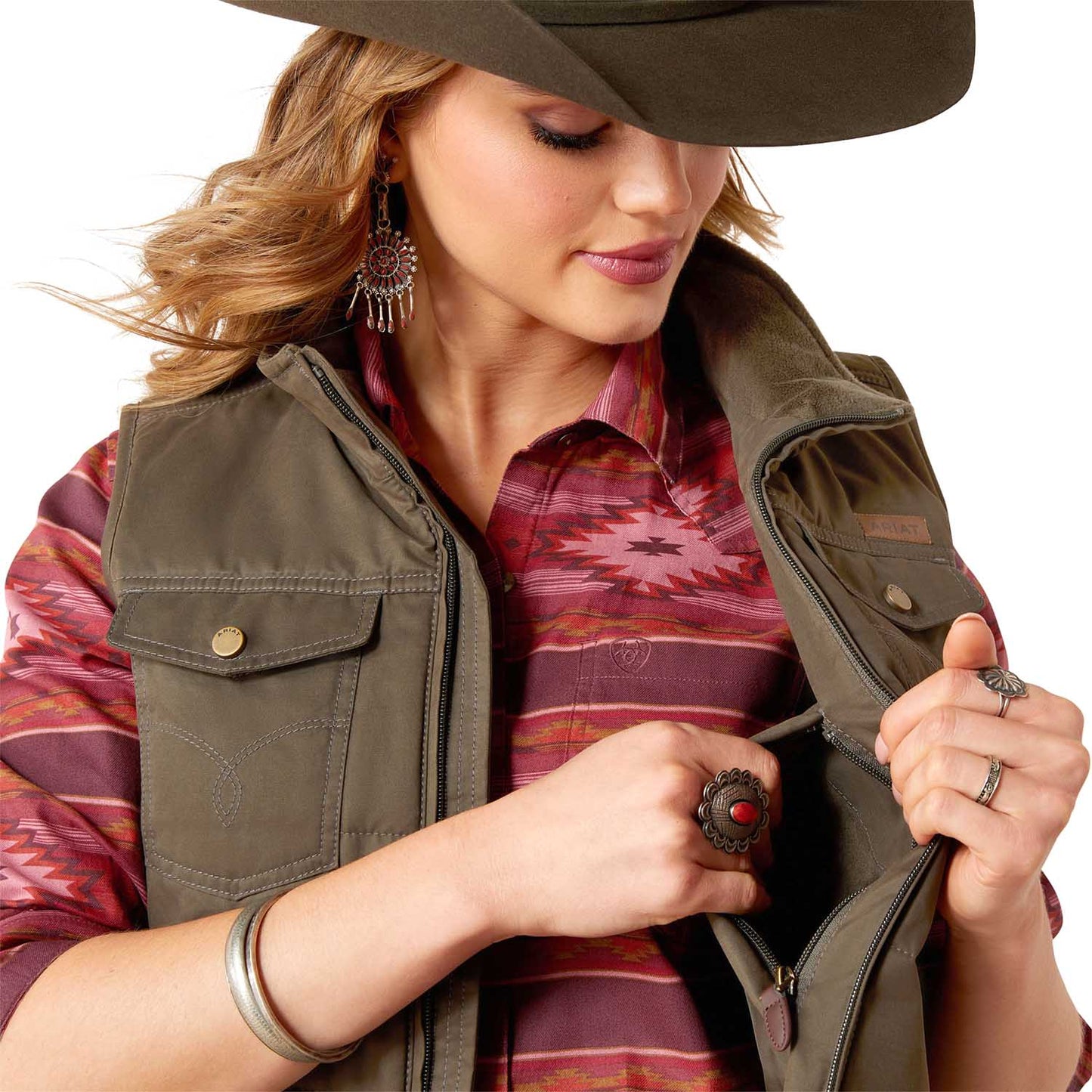 Chaleco acolchado Grizzly de Ariat para mujer – Chaleco exterior aislado y ligero