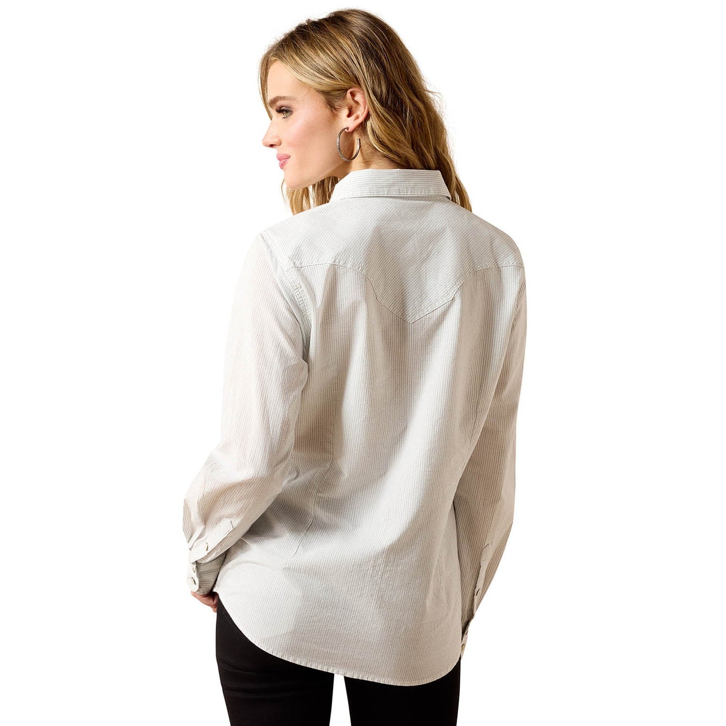 Camisa vaquera de manga larga Ariat Stella Western con botones a presión para mujer