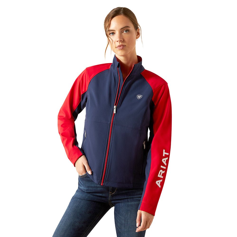 Chaqueta de equitación Ariat Team EQ Softshell para mujer - Forro polar, resistente al viento y al agua