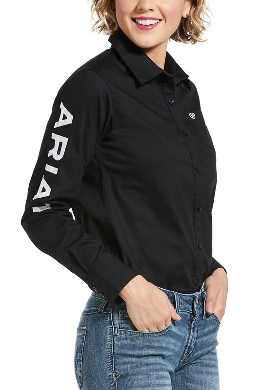 Camisa Ariat para mujer Team Kirby de rendimiento western elástica y resistente a las arrugas