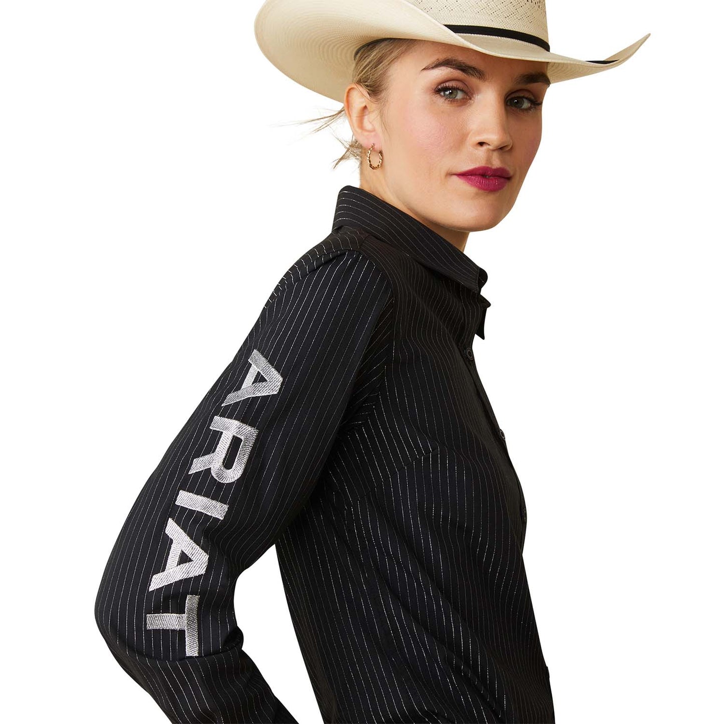 Camisa Ariat para mujer Team Kirby de rendimiento western elástica y resistente a las arrugas