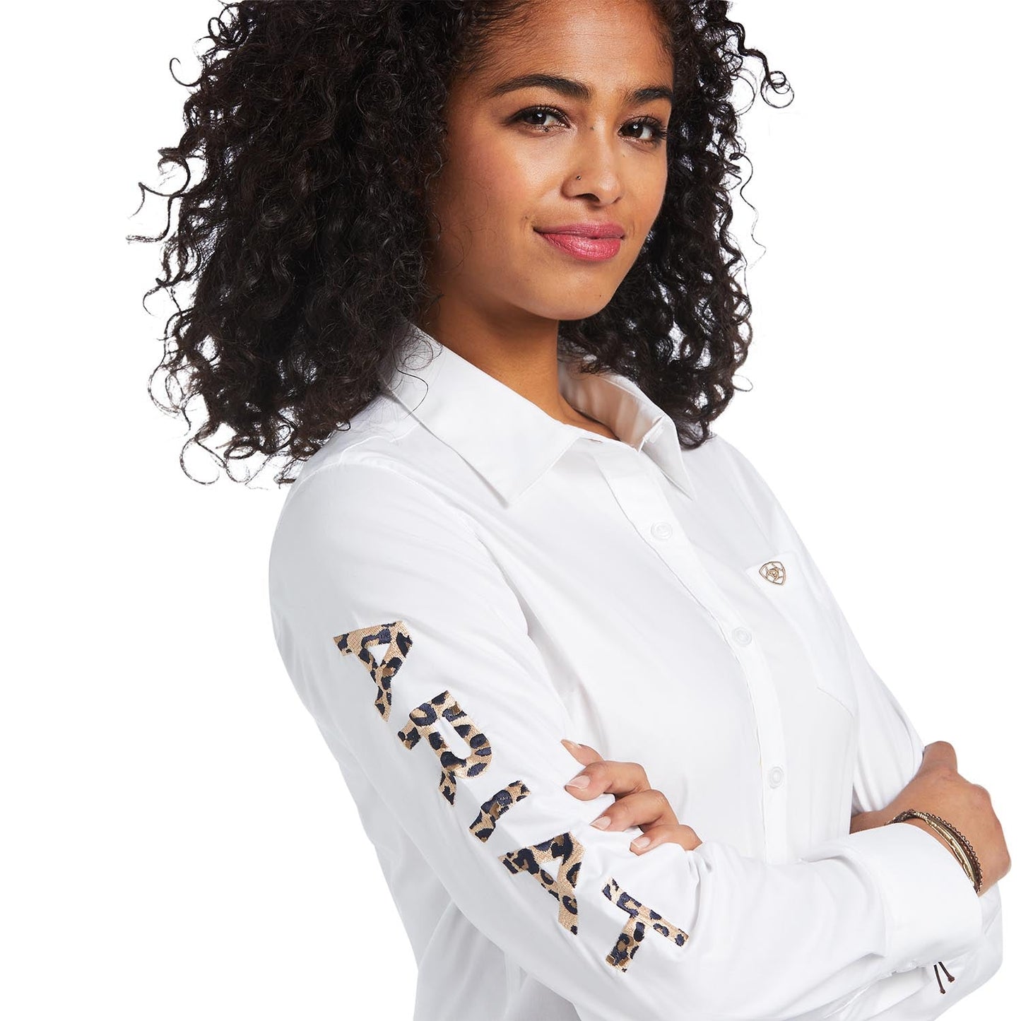 Camisa Ariat para mujer Team Kirby de rendimiento western elástica y resistente a las arrugas