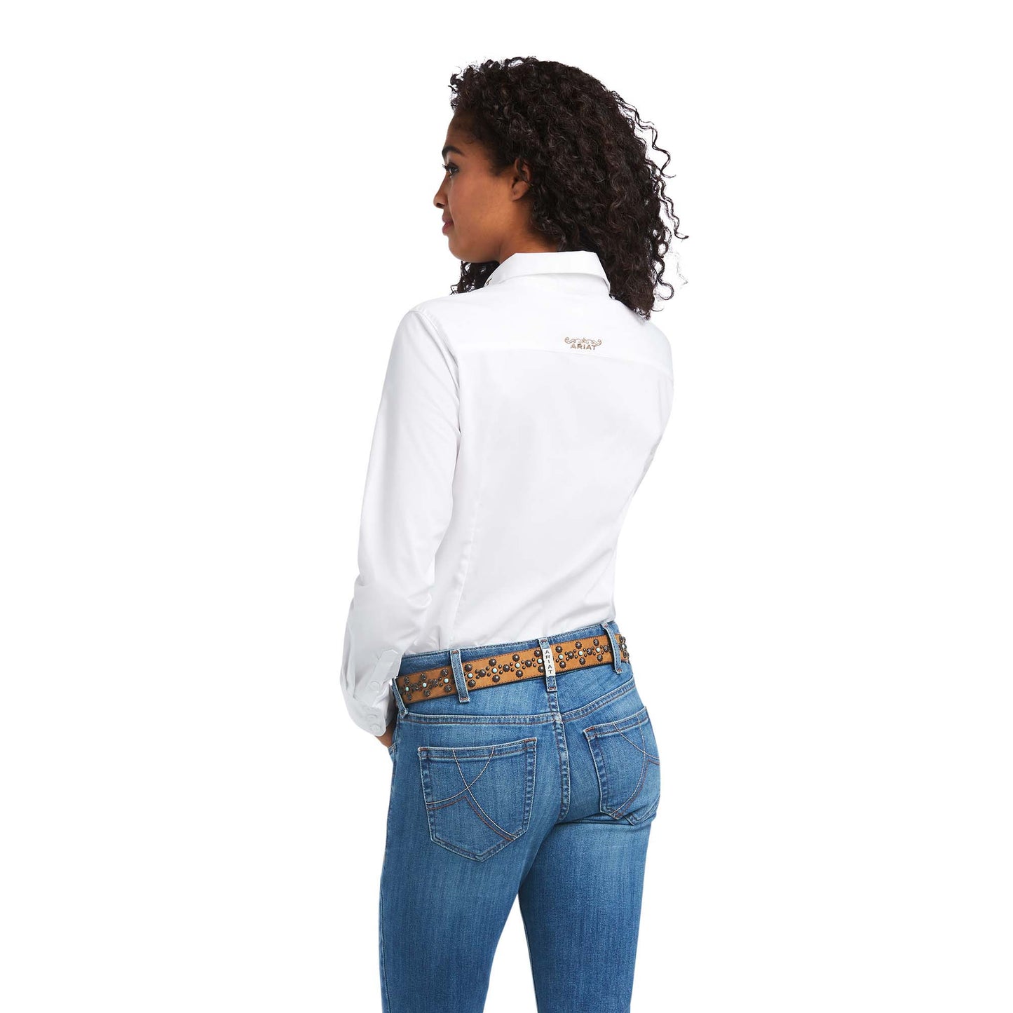 Camisa Ariat para mujer Team Kirby de rendimiento western elástica y resistente a las arrugas