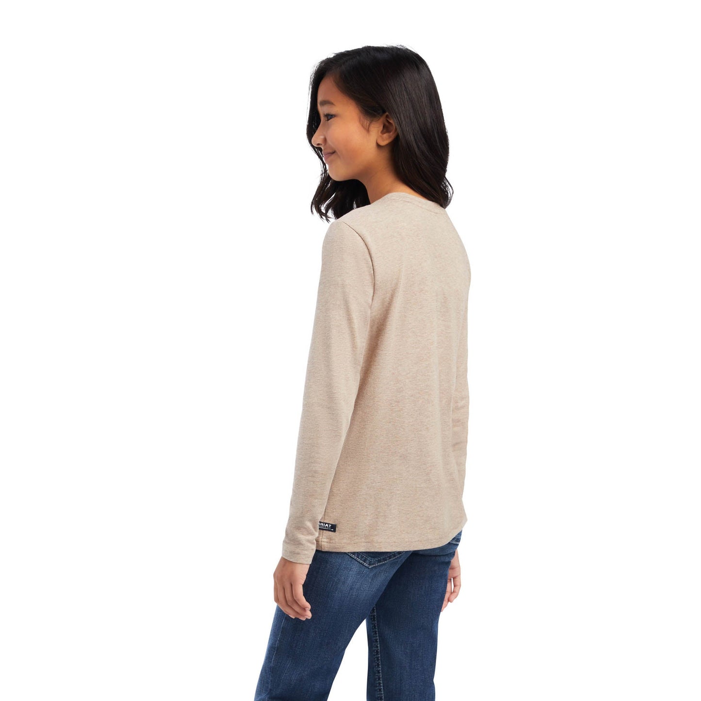 Camiseta de manga larga Ariat para jóvenes "Horse of a Different Color", Banyan Bark Heather