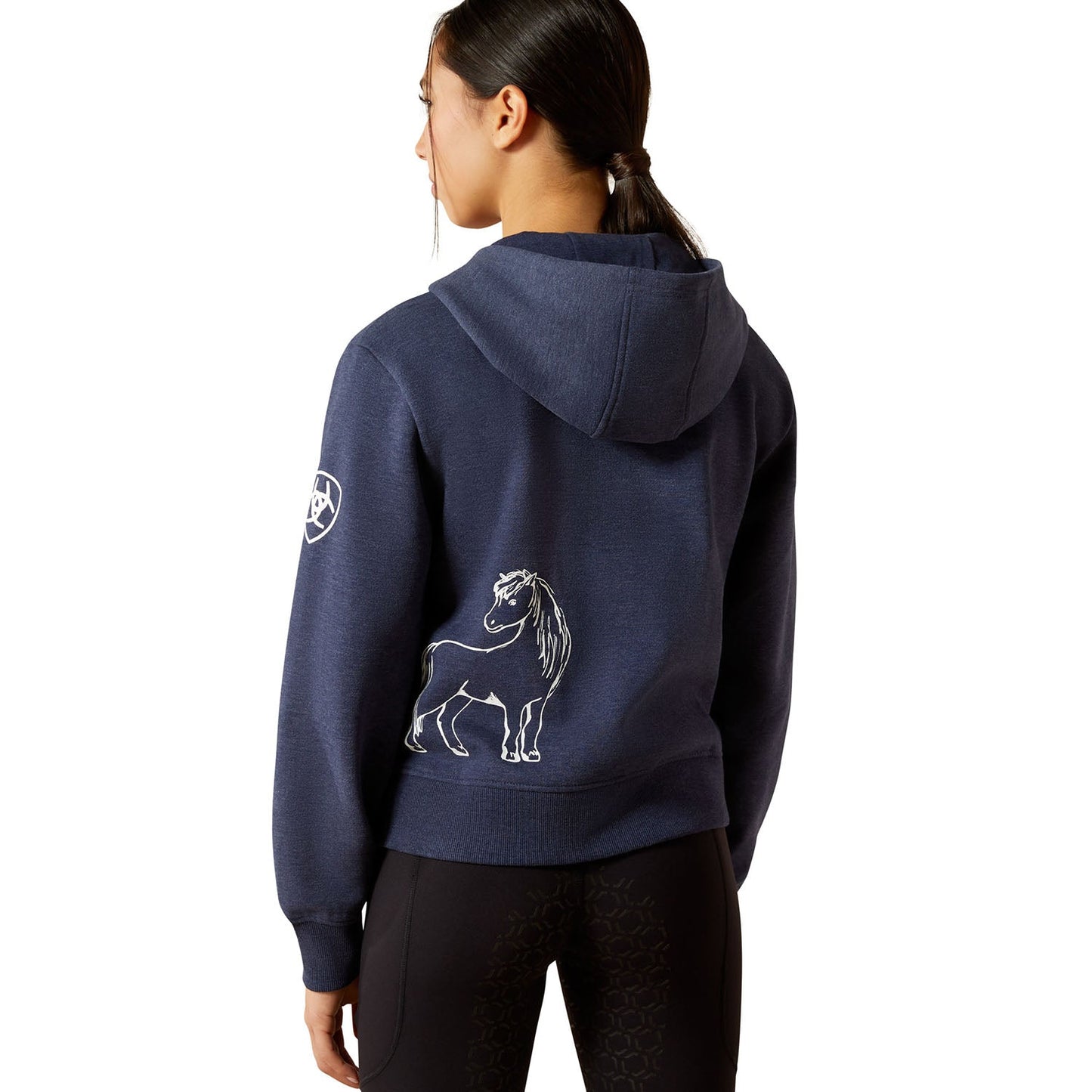 Sudadera Ariat Spiffy con cremallera completa para jóvenes de equitación