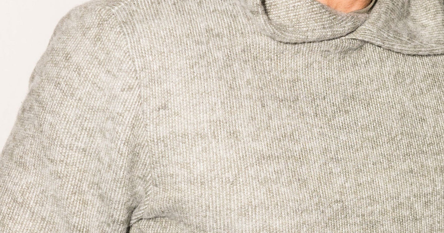 Sudadera con capucha de punto suave jaspeado para hombre