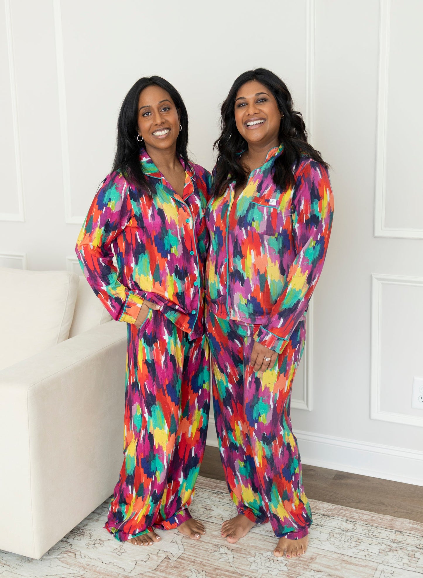 Holi Hues Adult Bamboo Pajama Set