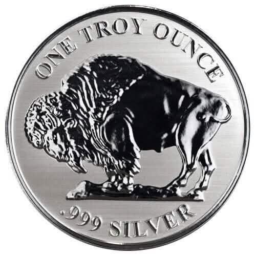 Asahi Buffalo REVERSE PROOF - 1 oz .999 Silver Round