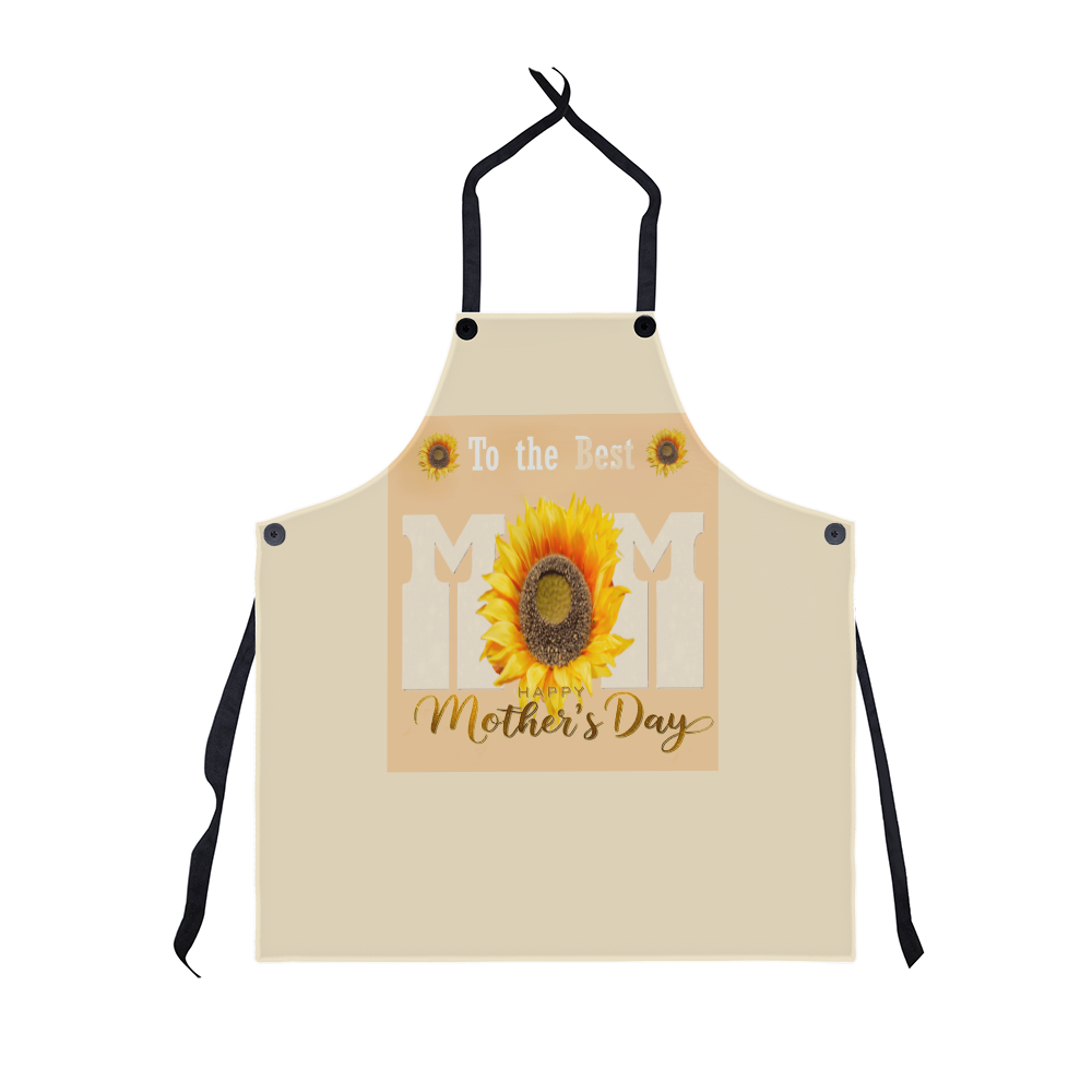 To the Best Mom Happy Mother's Day Beige Premium Apron