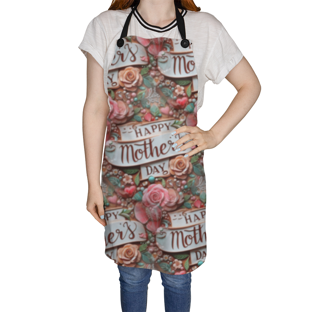 Happy Mother's Day Pattern on Premium Apron