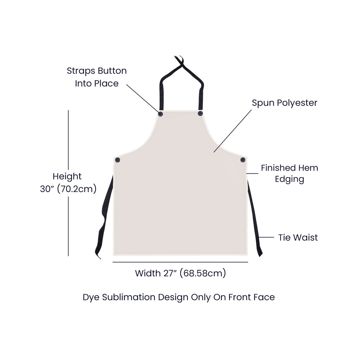To the Best Mom Happy Mother's Day Beige Premium Apron