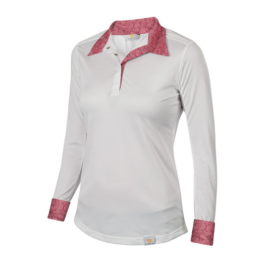 Camisa de manga larga Aubrion estilo ecuestre para mujer