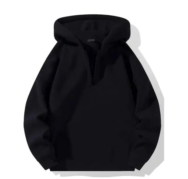 Autumn And Winter Men's Zipper Hoodie Loose Sports Sweater - # BOAA13110003