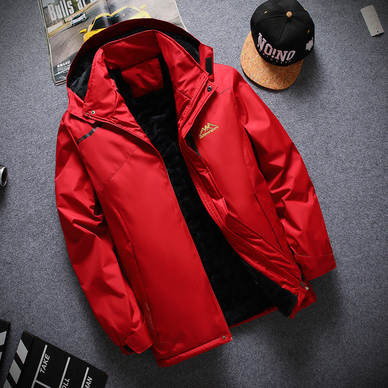 Autumn and Winter Zipper Casual Jacket| Waterproof Fleece-Lined | Autumn & Winter - # BOAA13210016 & GIAA23210011