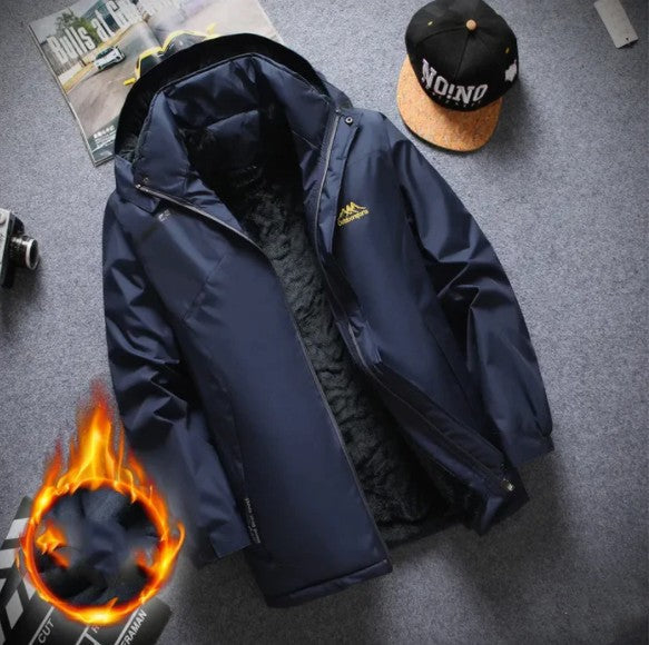 Autumn and Winter Zipper Casual Jacket| Waterproof Fleece-Lined | Autumn & Winter - # BOAA13210016 & GIAA23210011