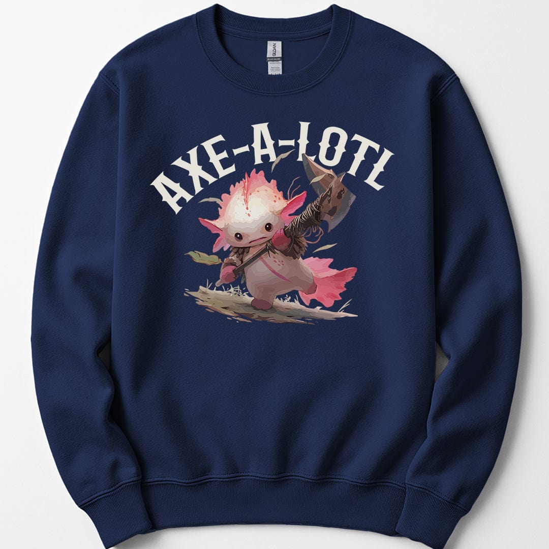 Axe-A-Lotl Funny Axolotl D&D Sweatshirt