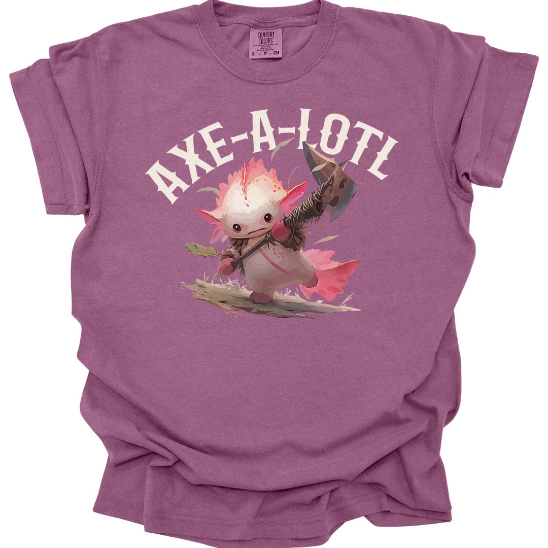 Axe-A-Lotl Funny Axolotl D&D T-Shirt - Comfort Colors