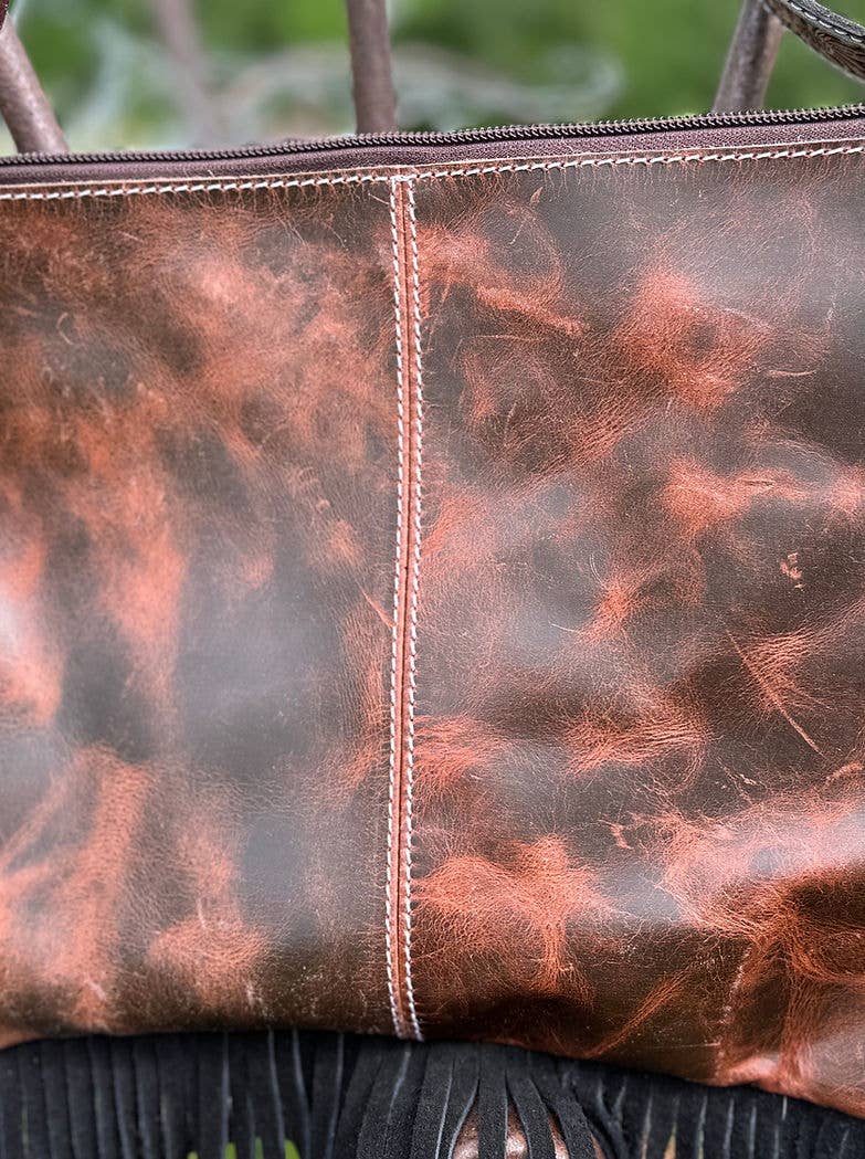 Western Cowhide Leather Purse & Wallet