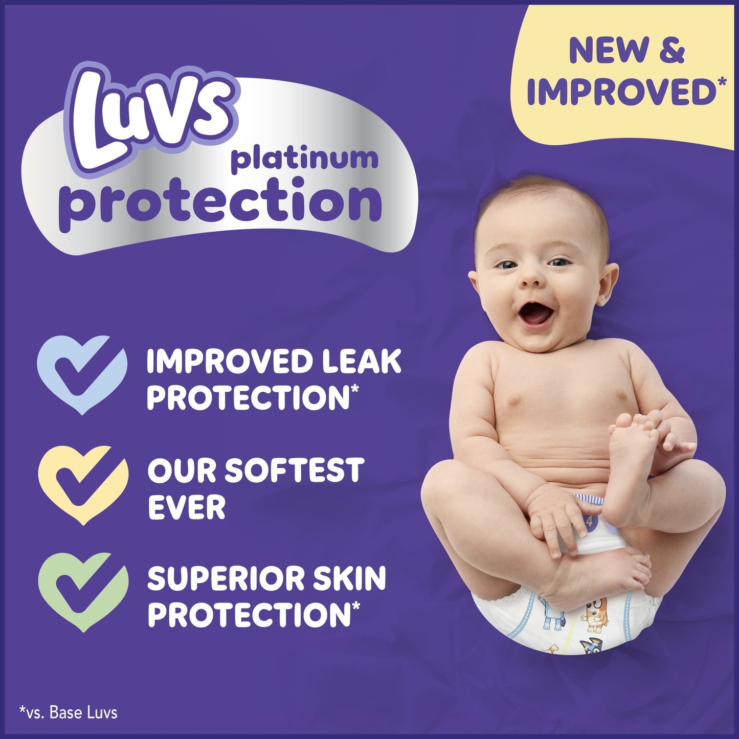 Luvs Platinum Protection Baby Diapers Size 6, 64 Count