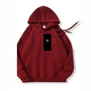 Solid-color Digital Letter-embossed Print Hooded Sweatshirt With Pockets