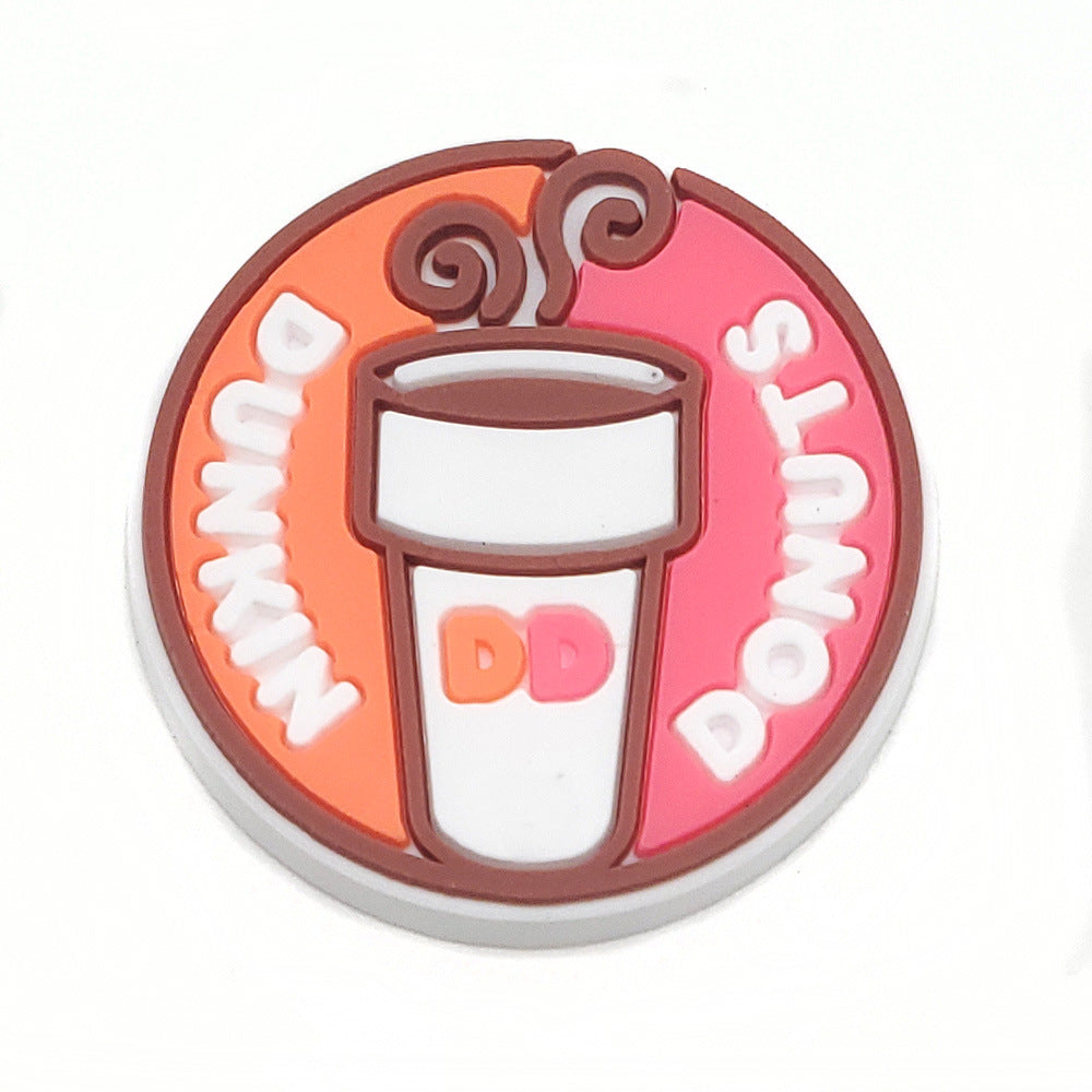 Cartoon Food Hole Shoes Shoe Ornament Shoe Buckle PVC Eva Sandals Decorative Accessories
