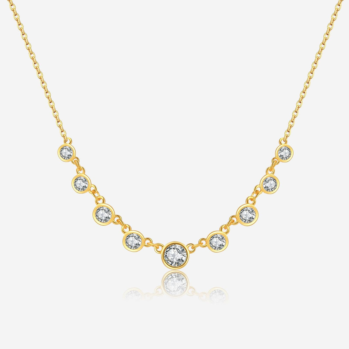 S925 Silver Fashion Diamond Necklace