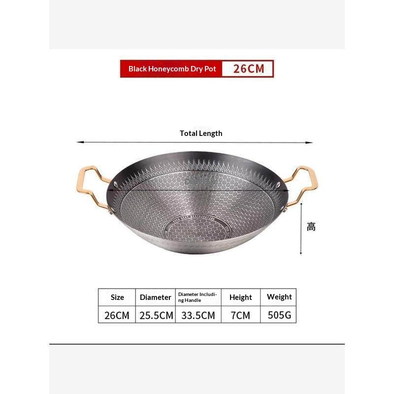 Thickened Stainless Steel Non-Stick Honeycomb Dry Pot
