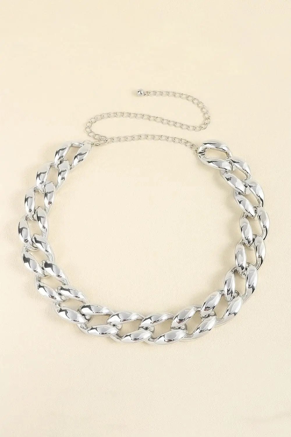 Dresses Trendsi Chic acrylic curb chain belt 1.2"