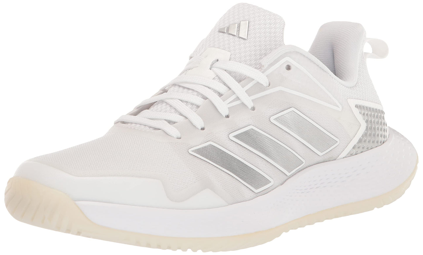 adidas Womens Defiant Speed Sneaker White/Silver Metallic/Grey One 11.5