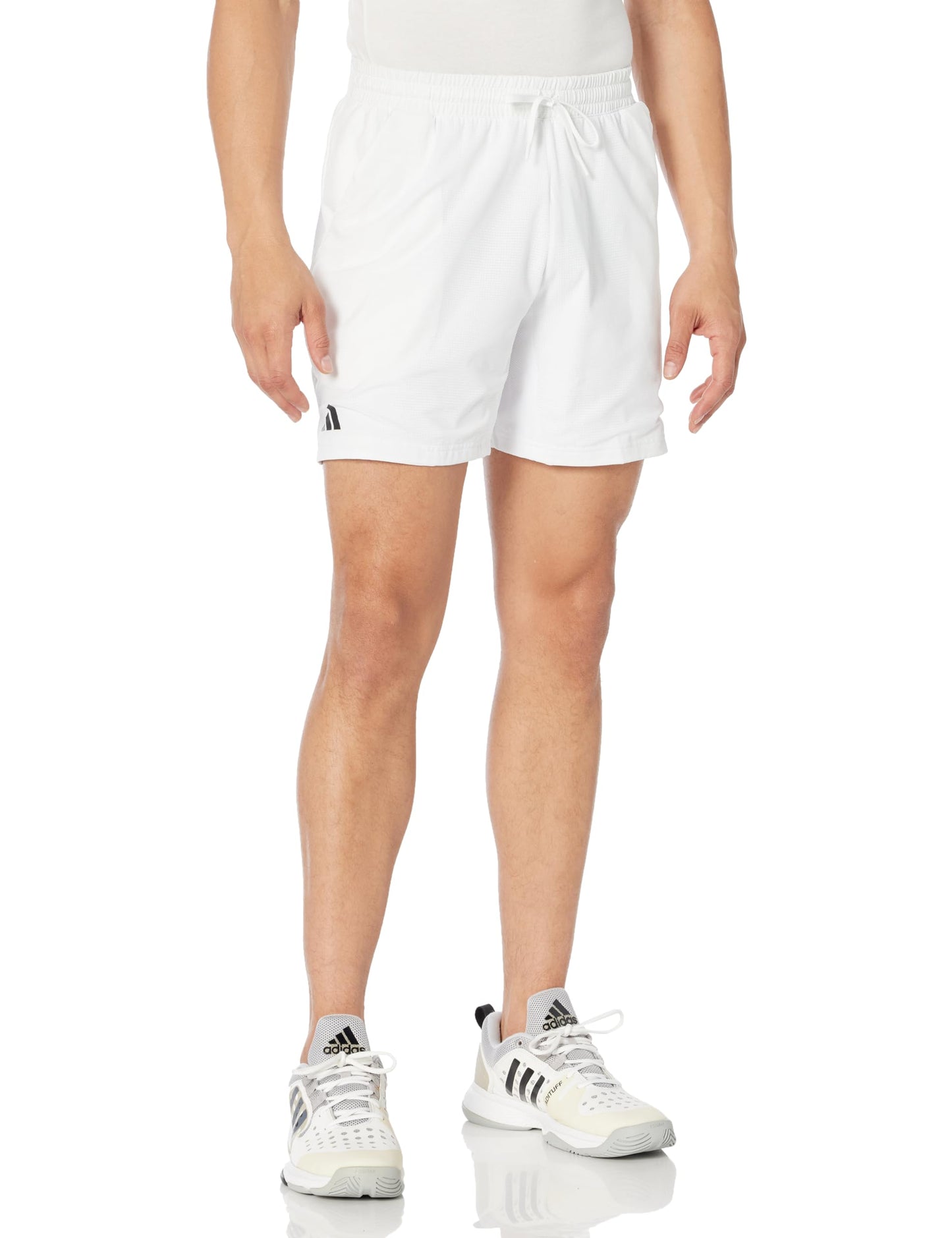 adidas Mens Ergo Tennis Shorts White X-Small/9" Inseam