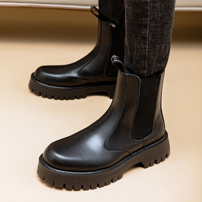 Botines Martin de cuero de caña alta