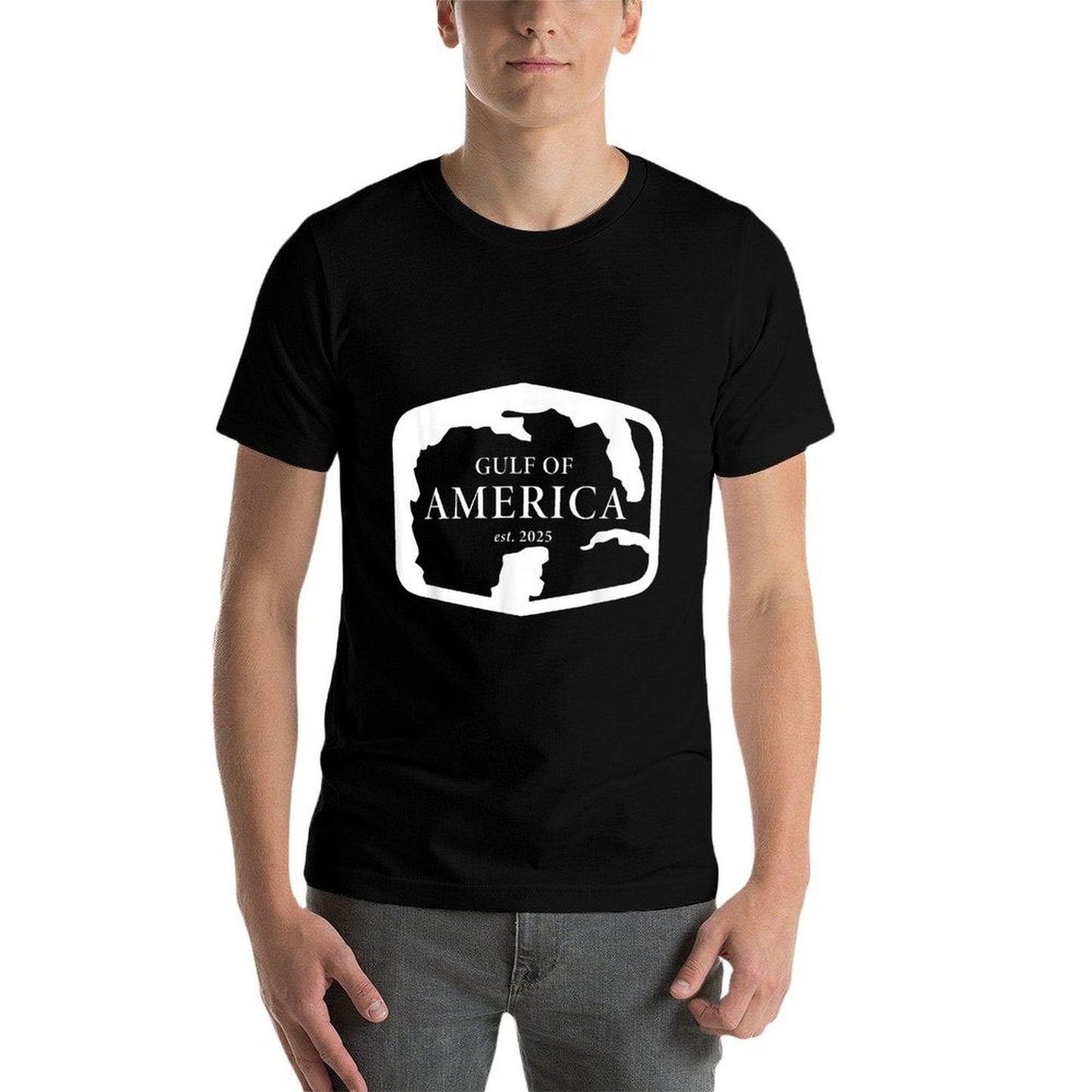 Gulf of 'Merica USA America Funny USA Flag Easy-care T-Shirt
