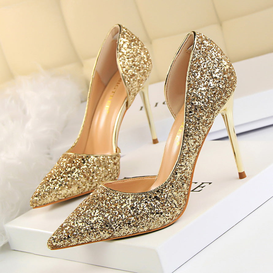 Women's Sequin Stiletto Heels
