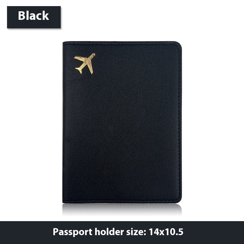 Multifunctional Id Bag Pu Leather Passport Cover