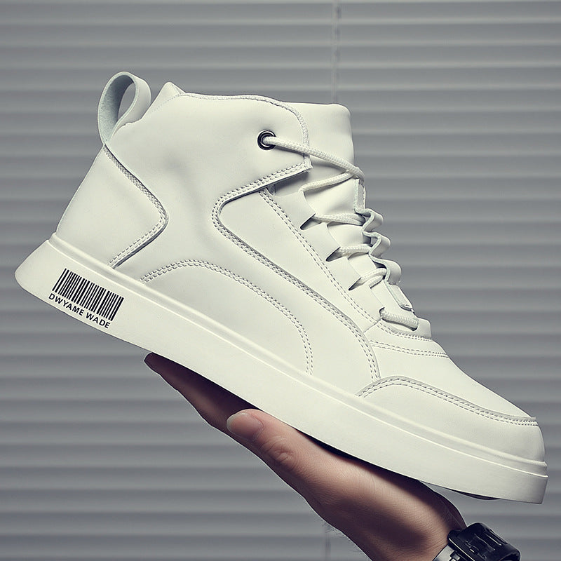 White Shoes Mid-top Sports Board Shoes Men