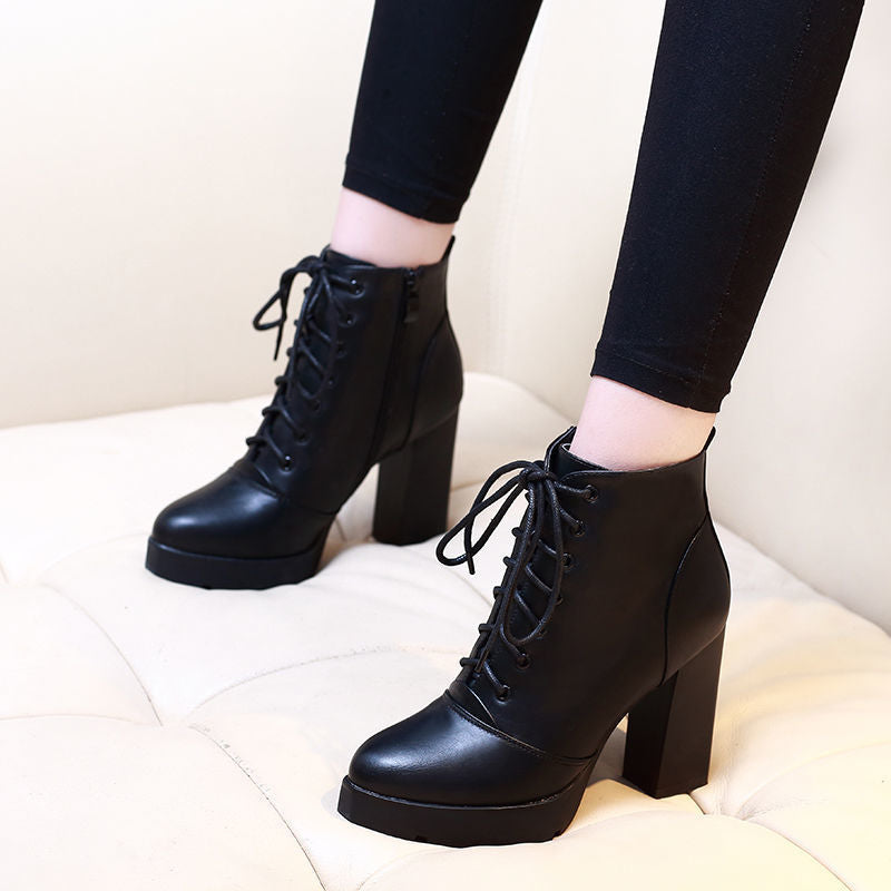 Men's British-Style Lace-Up Boots