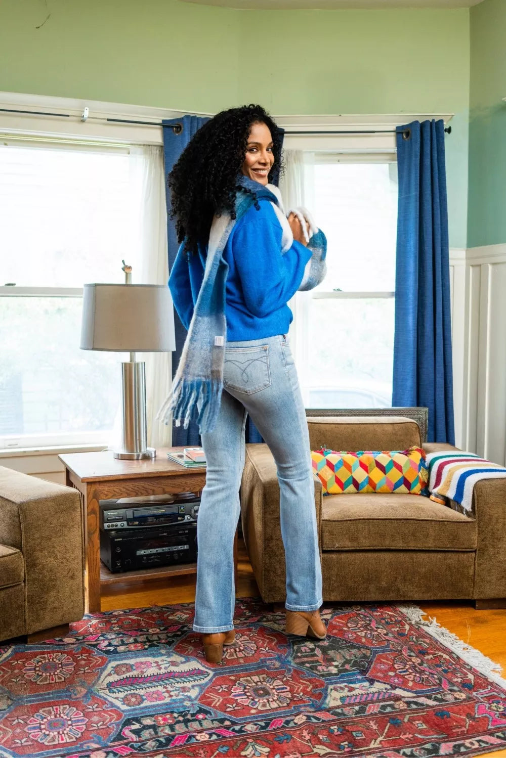 Judy Blue Mid Rise Thermal Bootcut Jeans