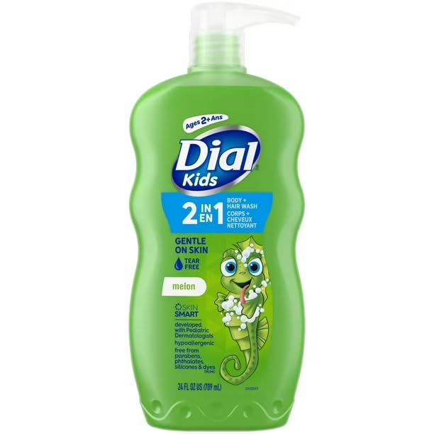 Dial Kids Body + Hair Wash Watery Melon 24 fl oz
