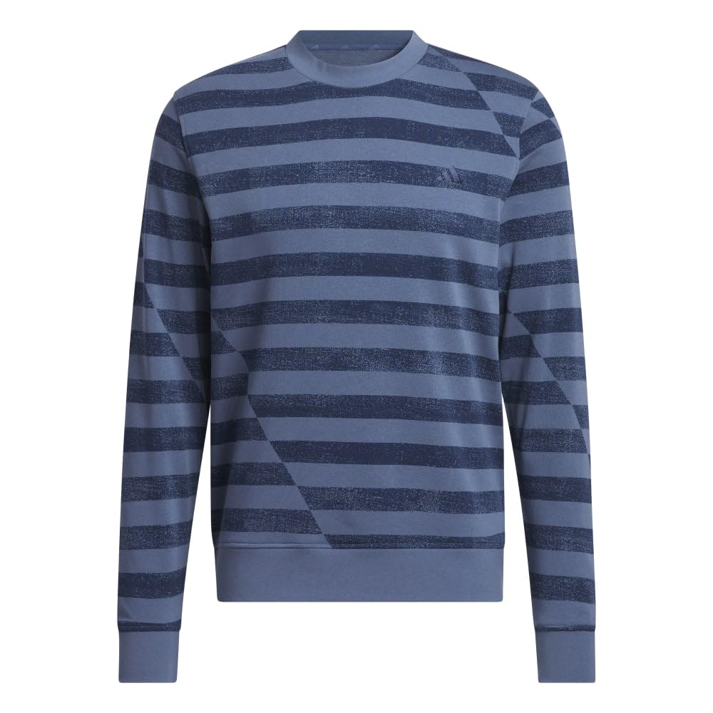 adidas Mens Ultimate365 Printed Crewneck Sweatshirt PRLOINConavy