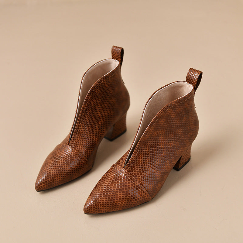 Women's High-Heeled Martin-Style Ankle Boots