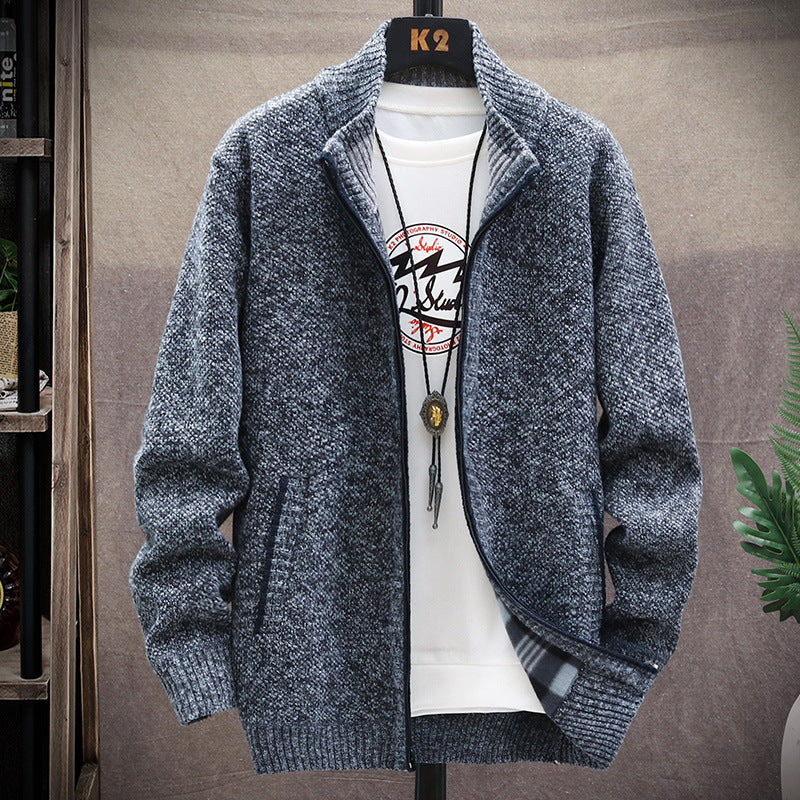 Men's Thickened Padded Jumper Cardigan Jacket (1PC)