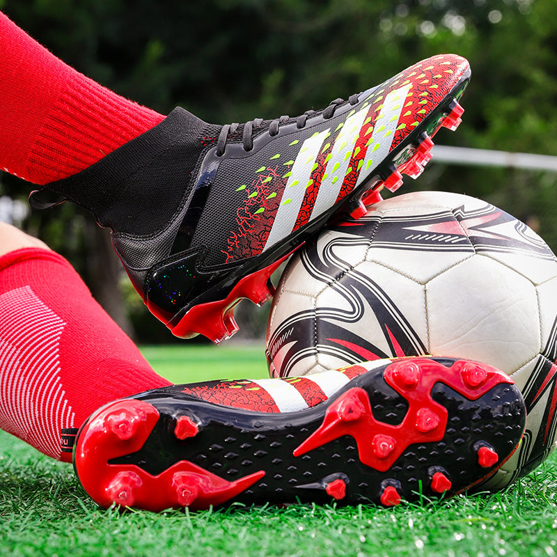 High-top Boys And Girls Lawn AG Nail Training Football Shoes