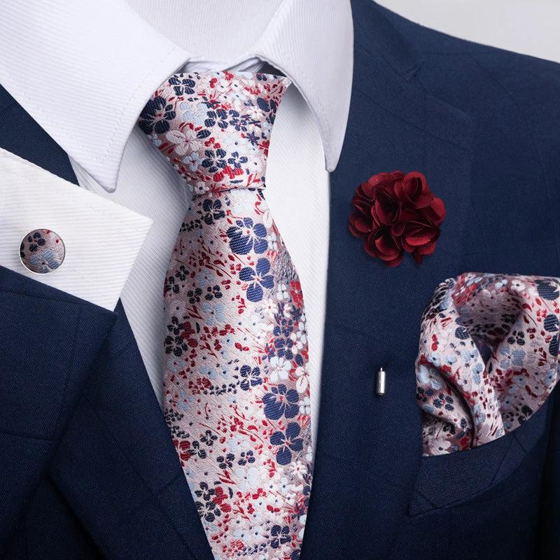 Men's Tie and Pocket Square Combo